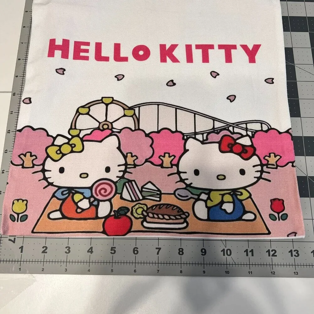 SANRIO Hello Kitty Pink & White Canvas Tote Bag (BRAND-NEW & SUPER‎ CUTE!)